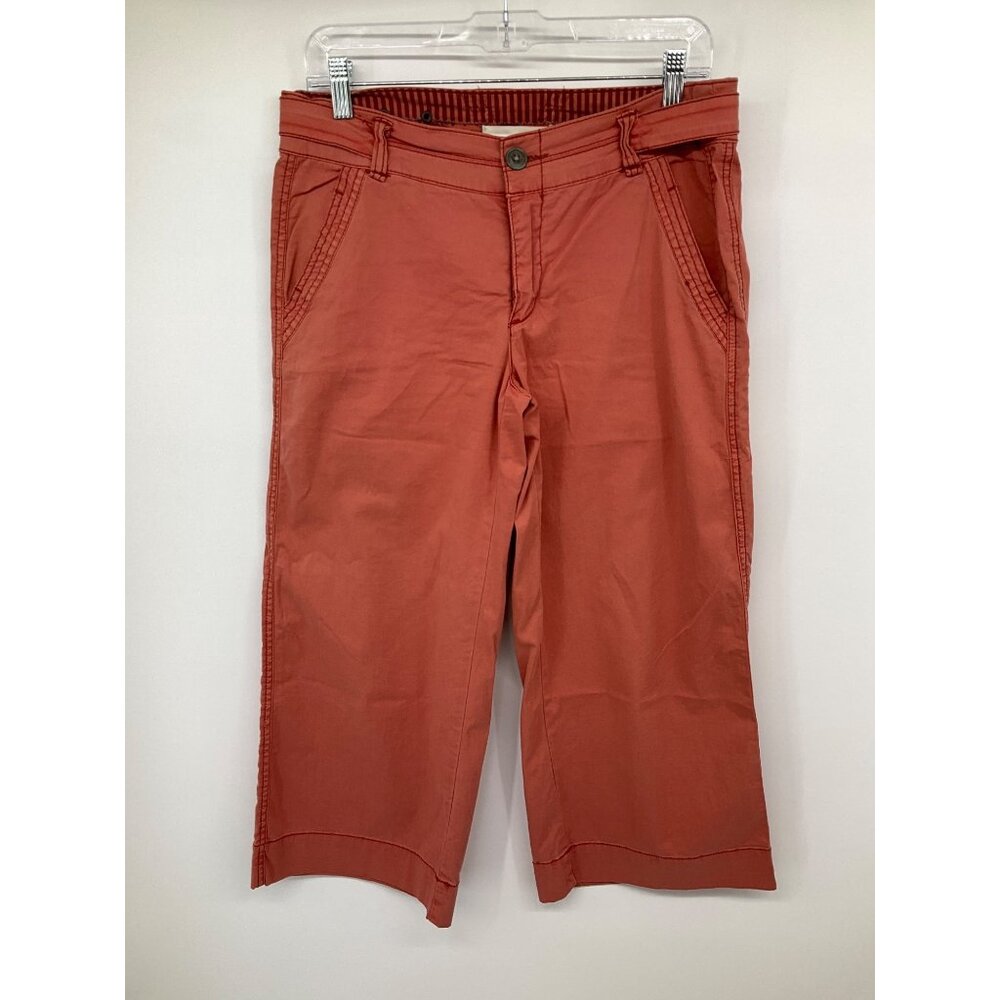 Anthropologie Size 27 Hei Hei Stretch Cotton Wide Leg Crop Chino Pants - Picture 2 of 12